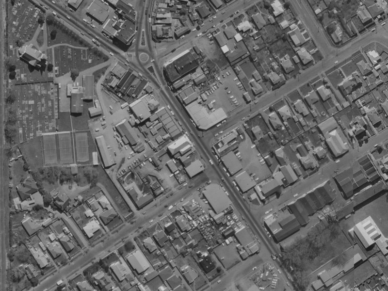 485 Papanui Road from the air, 1970-1974