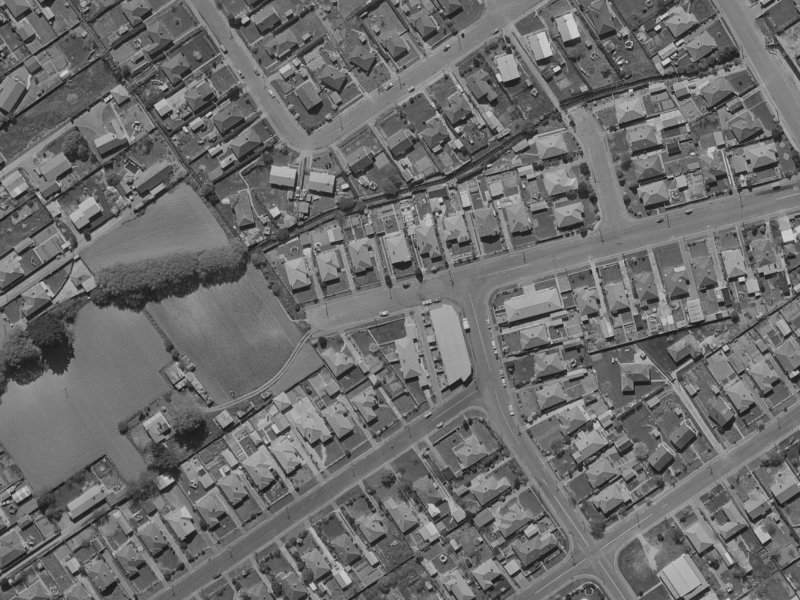 28 Ranger Street from the air, 1970-1974