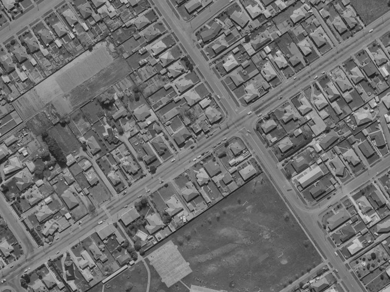 Innes Road from the air, 1970-1974