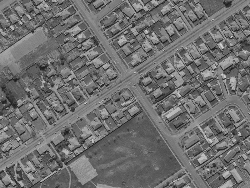 434 Innes Road from the air, 1970-1974