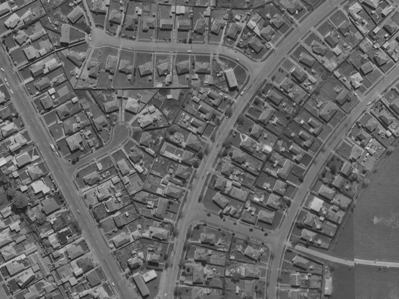 29 Akaroa Street from the air, 1970-1974