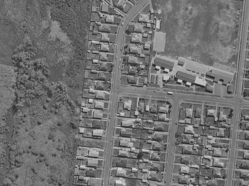 6–8 Sandy Avenue from the air, 1970-1974