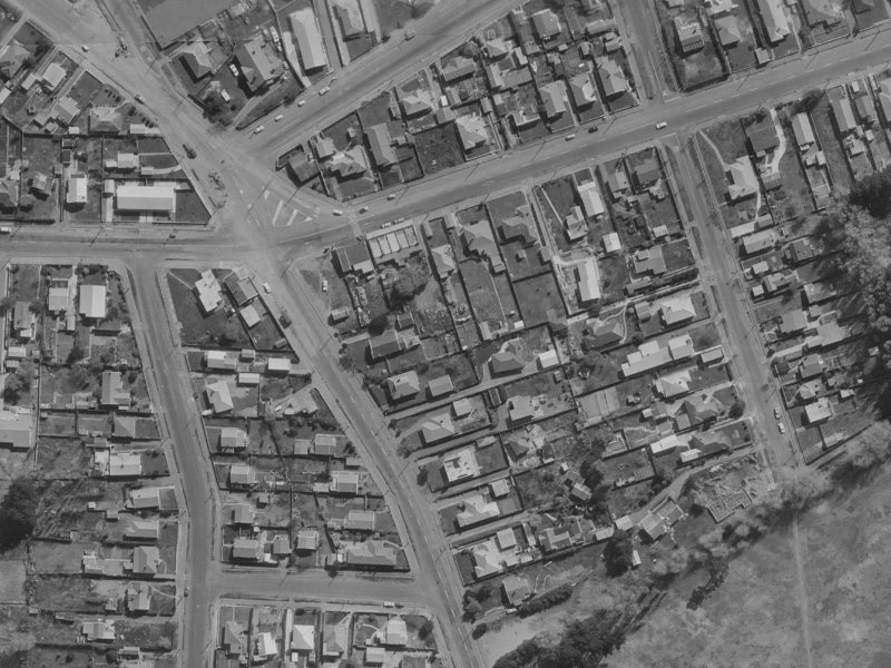 165 Keyes Road from the air, 1970-1974