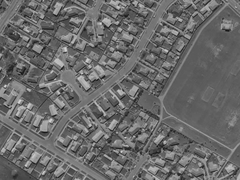 18 Flower Street from the air, 1970-1974