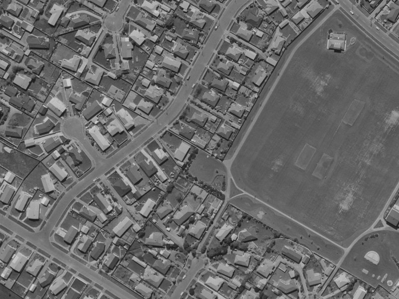 22 Flower Street from the air, 1970-1974
