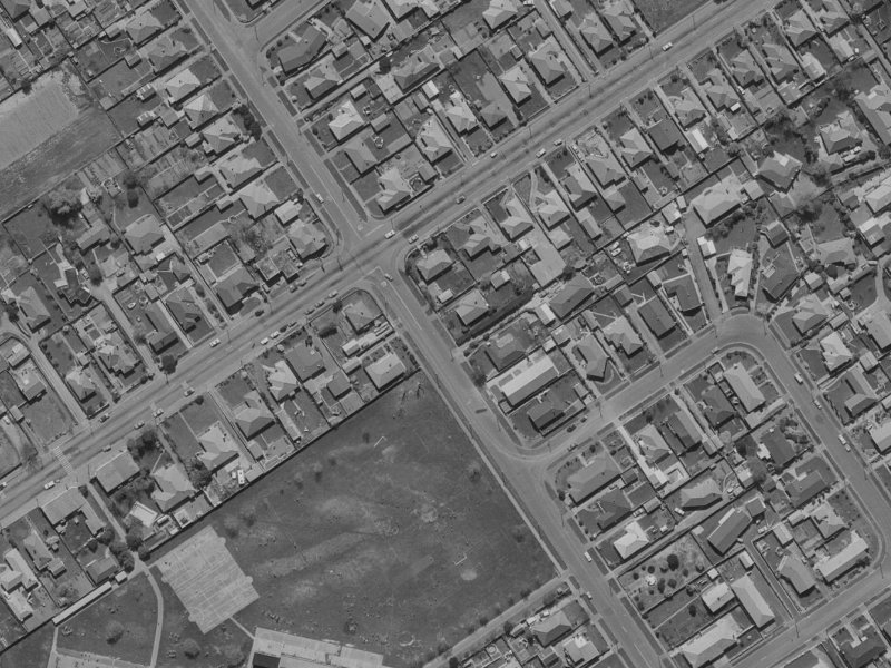 56B Mahars Road from the air, 1970-1974