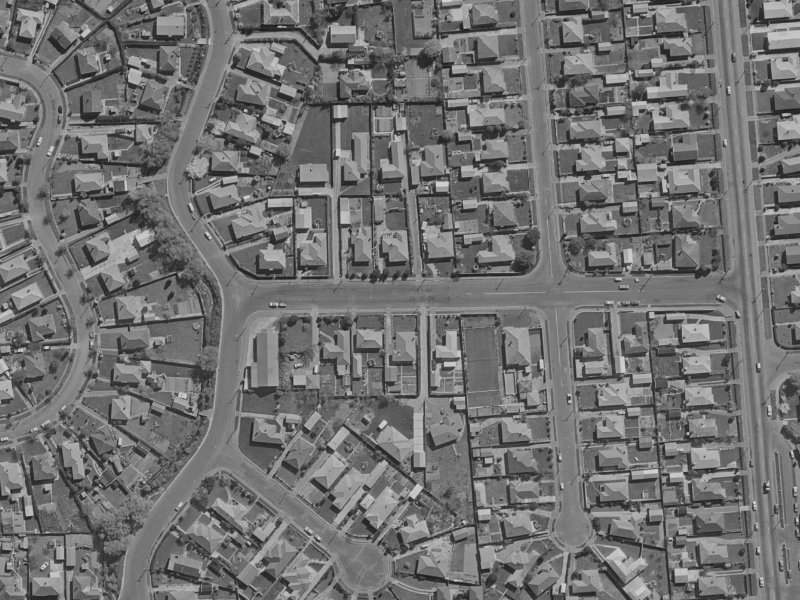 12 Voss Street from the air, 1970-1974