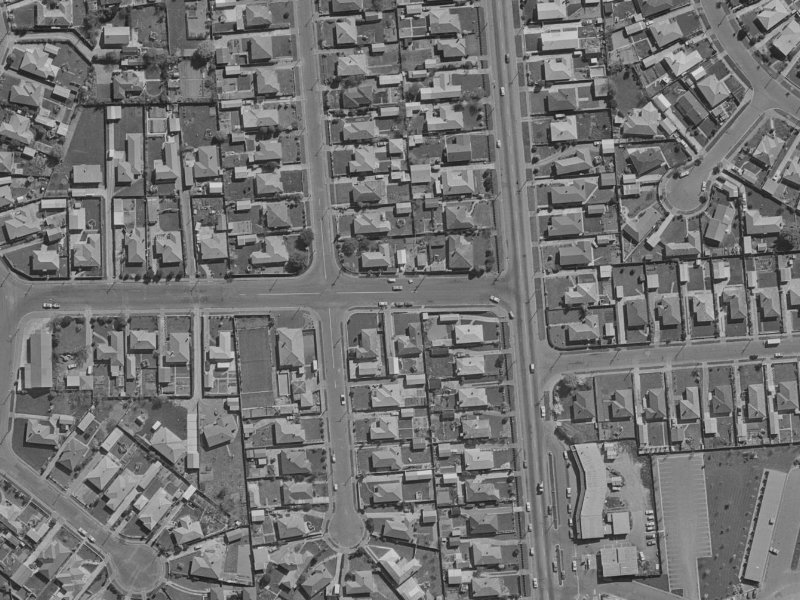 22 Voss Street from the air, 1970-1974