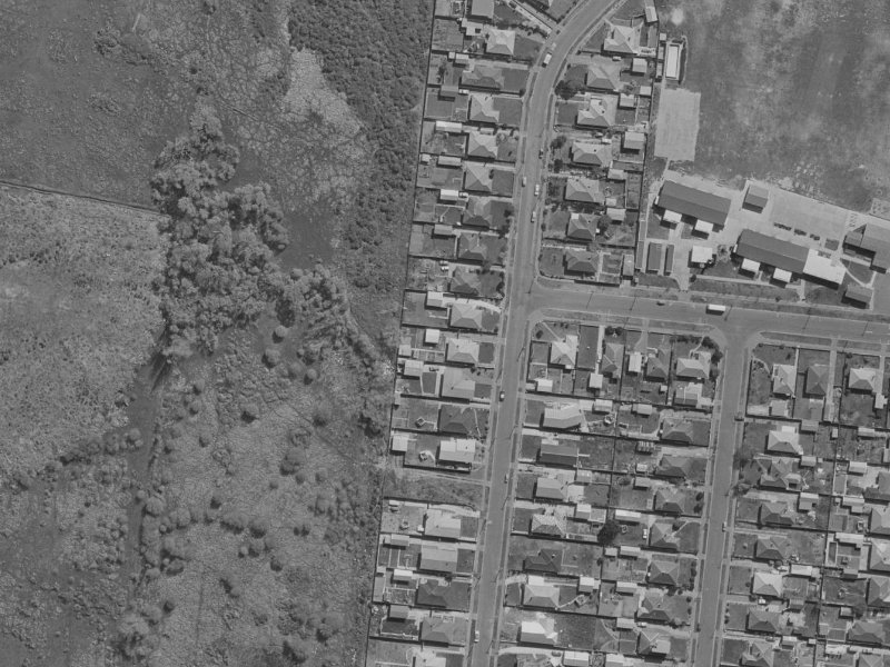 55 Wattle Drive from the air, 1970-1974