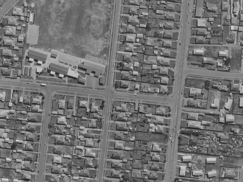 54 Willryan Avenue from the air, 1970-1974