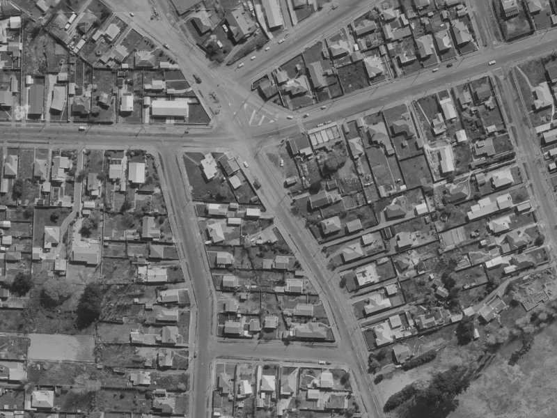 161-163 Keyes Road from the air, 1970-1974