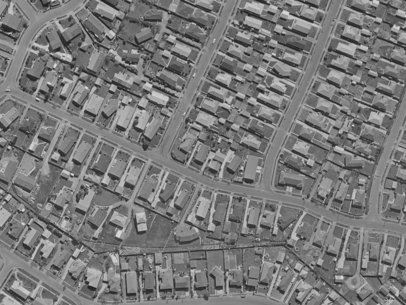 32 Whitby Street from the air, 1970-1974