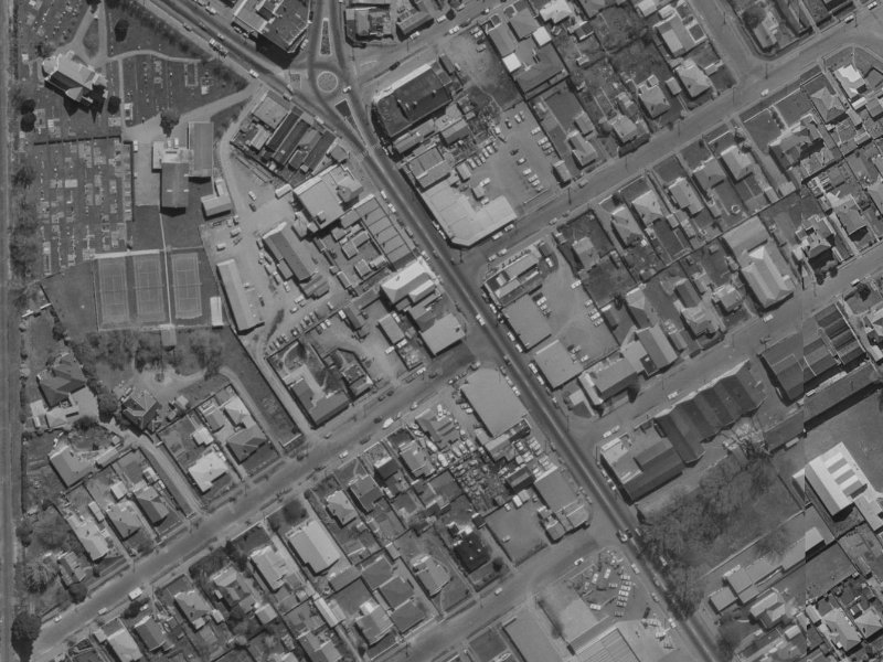 483 Papanui Road from the air, 1970-1974