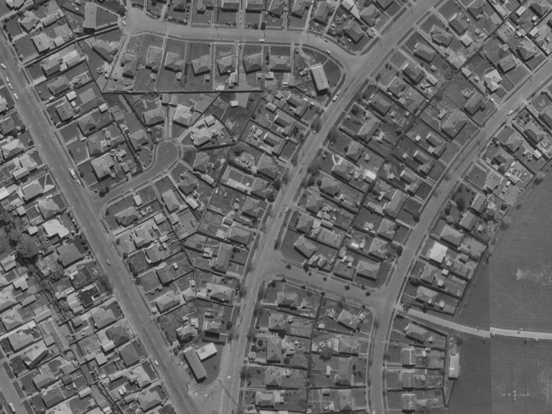 27 Akaroa Street from the air, 1970-1974