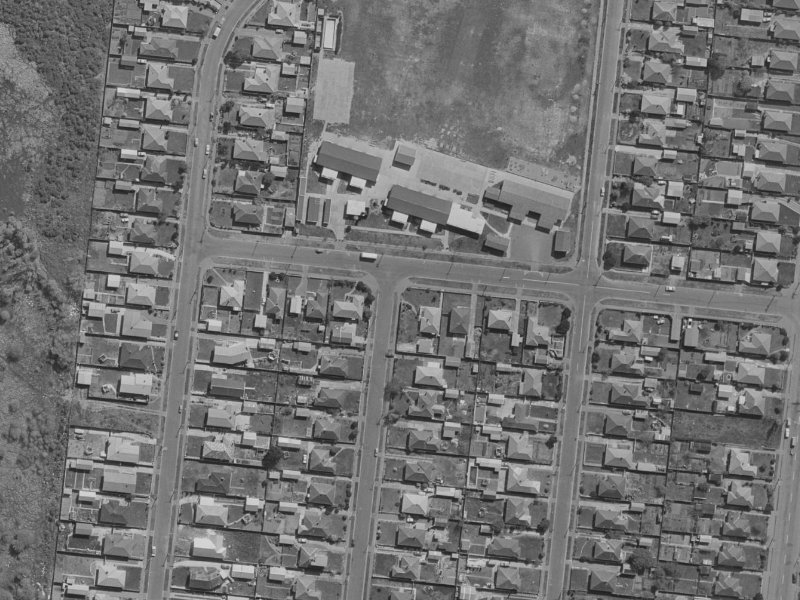 Terrelle Street from the air, 1970-1974