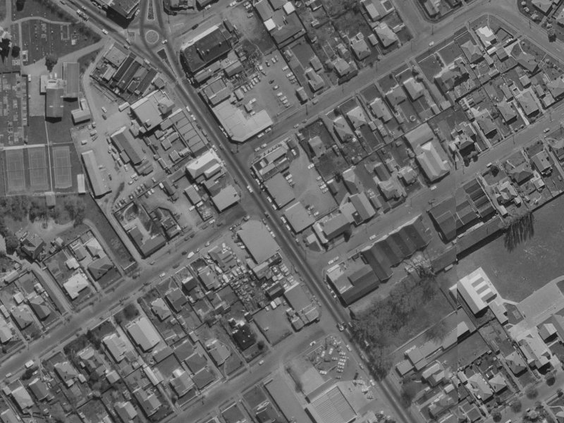 466B Papanui Road from the air, 1970-1974