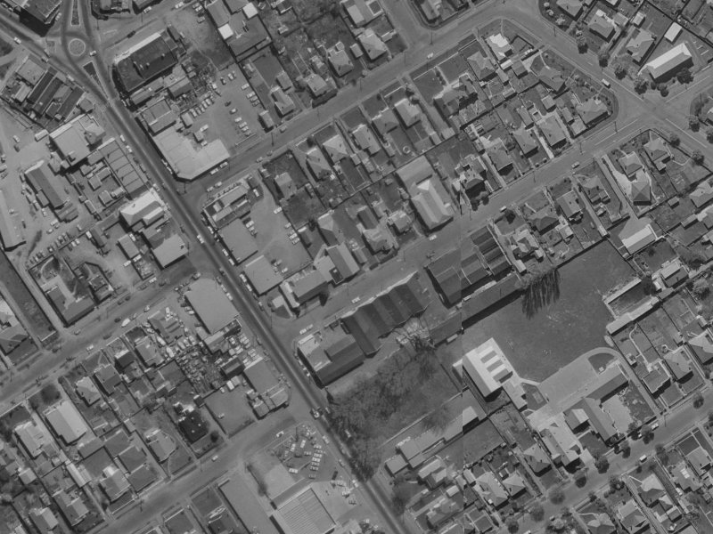 15 Frank Street from the air, 1970-1974