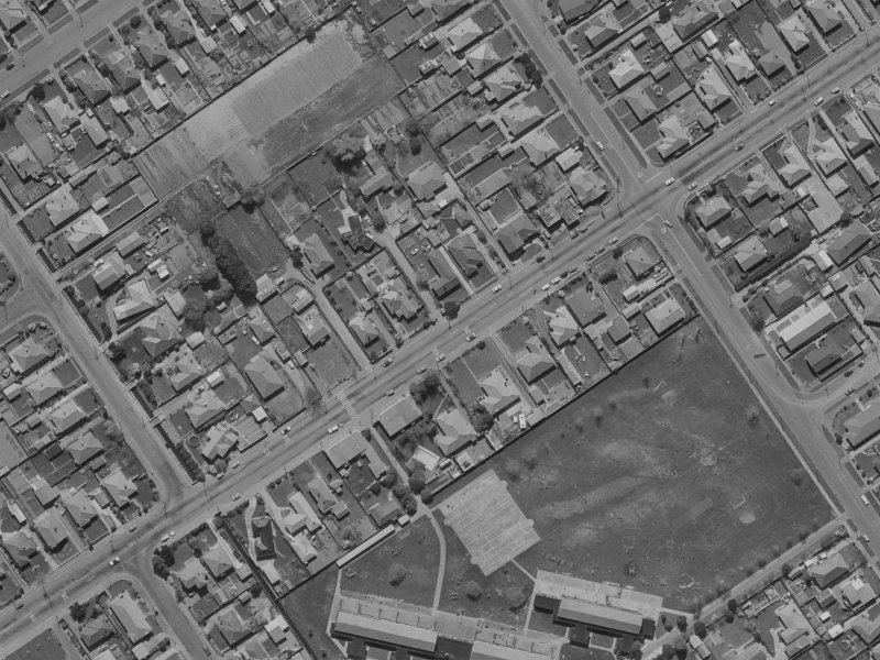 415B Innes Road from the air, 1970-1974