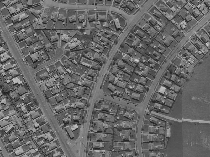 24 Akaroa Street from the air, 1970-1974