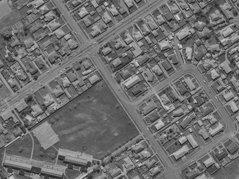48A Mahars Road from the air, 1970-1974