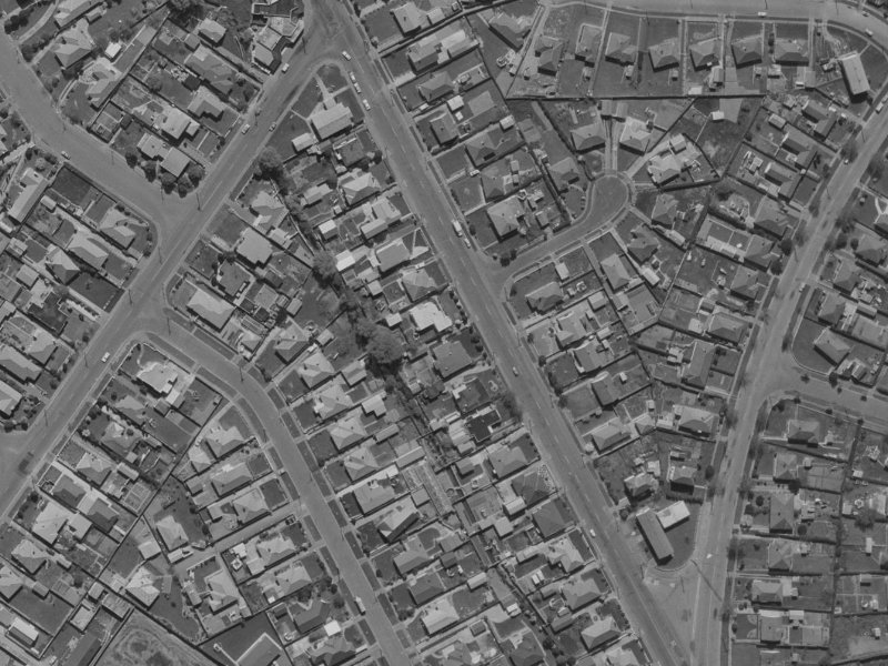 329 Hills Road from the air, 1970-1974