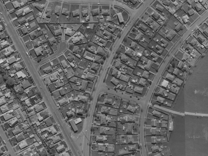 22 Akaroa Street from the air, 1970-1974