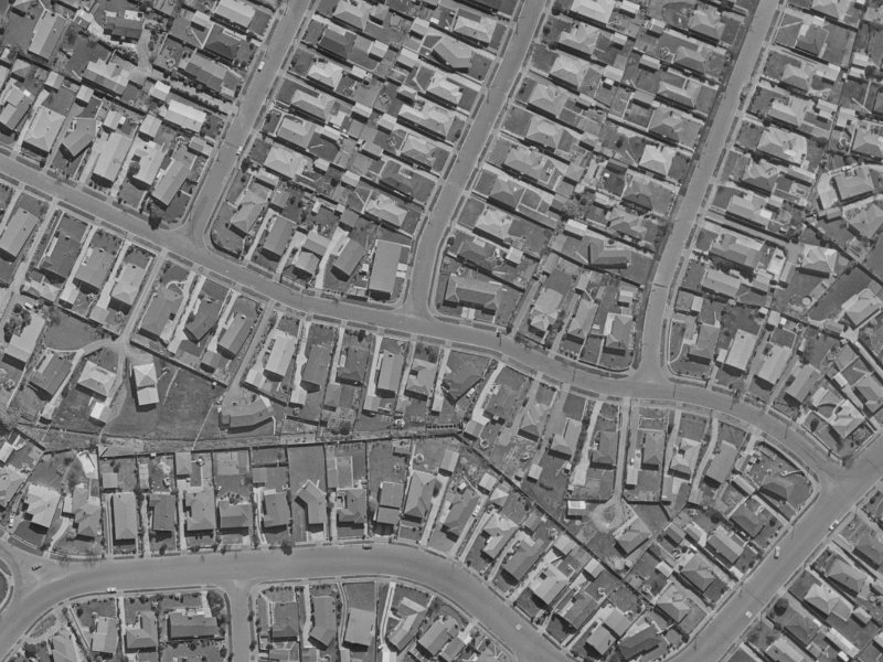 22A Whitby Street from the air, 1970-1974