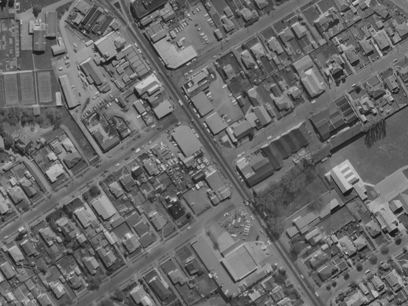477 Papanui Road from the air, 1970-1974