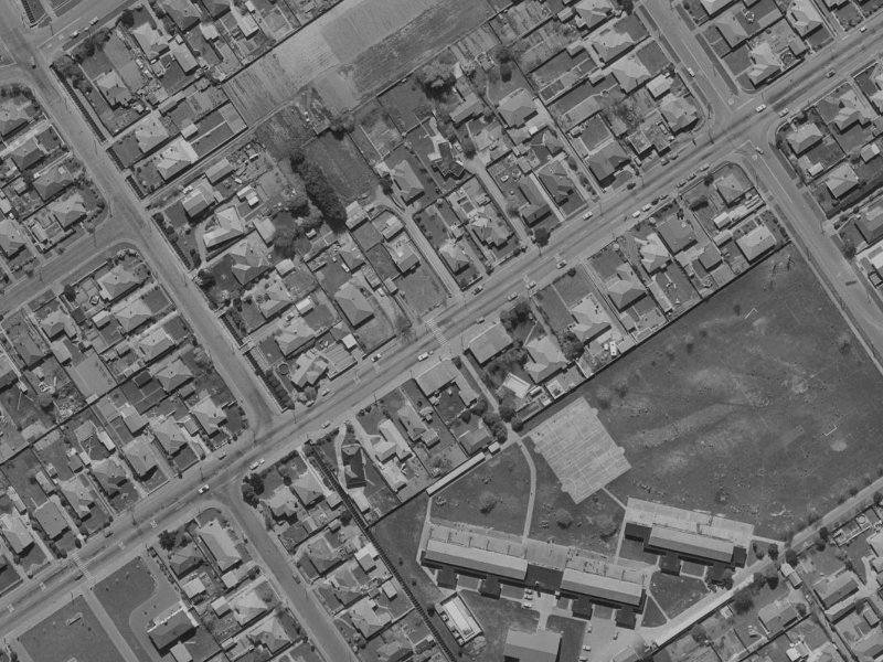 410 Innes Road from the air, 1970-1974