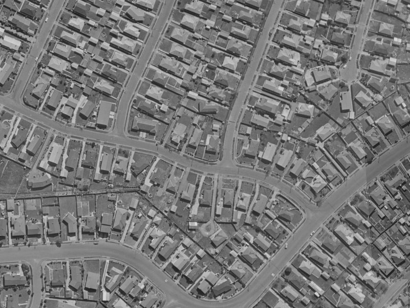 16 Whitby Street from the air, 1970-1974