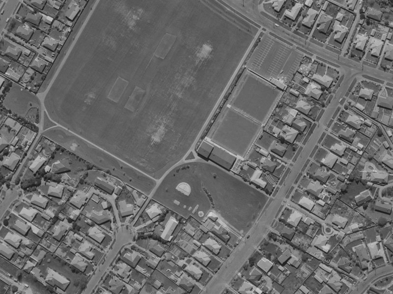 Condell Avenue from the air, 1970-1974