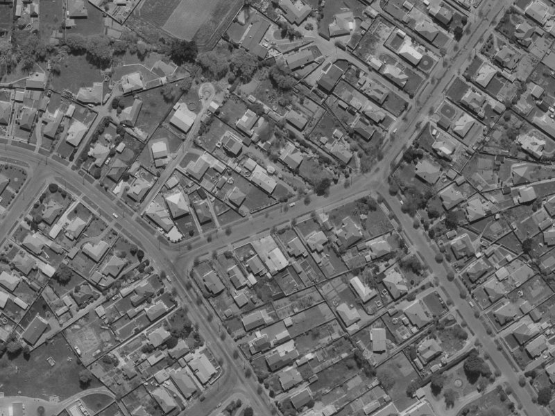 136 Matsons Avenue from the air, 1970-1974