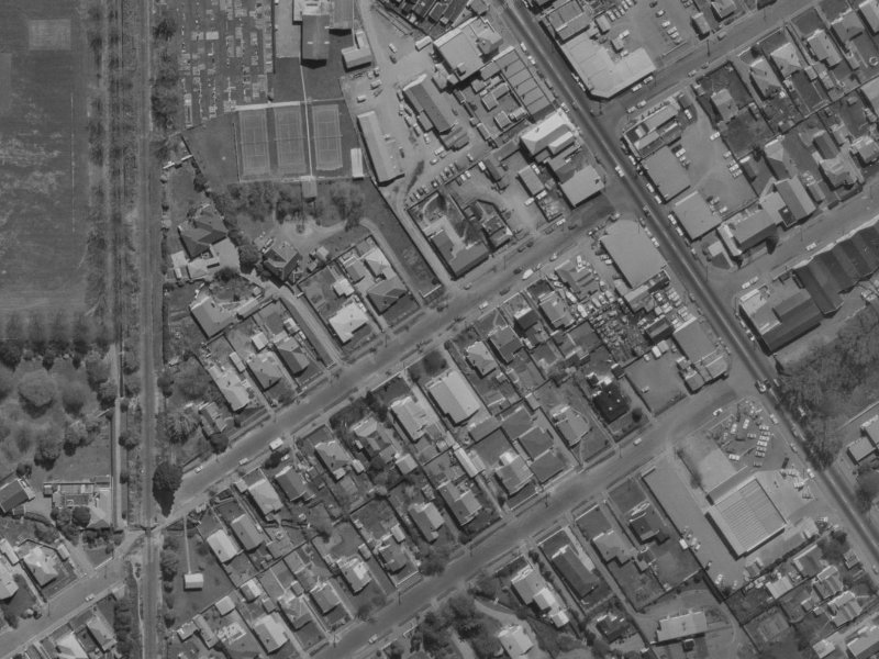 52 Bellvue Avenue from the air, 1970-1974