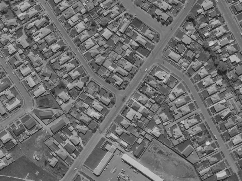 295 Westminster Street from the air, 1970-1974
