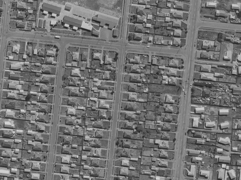 44 Willryan Avenue from the air, 1970-1974