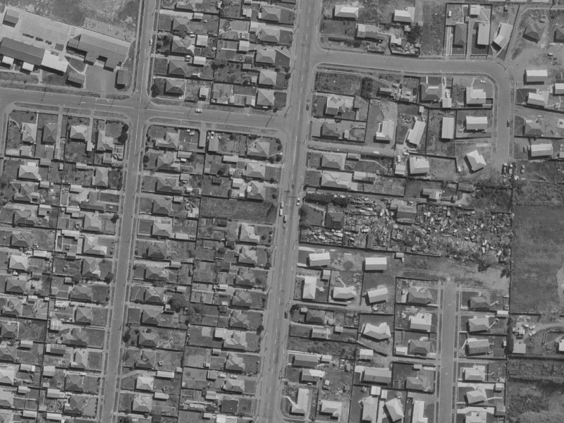 127 Bower Avenue from the air, 1970-1974