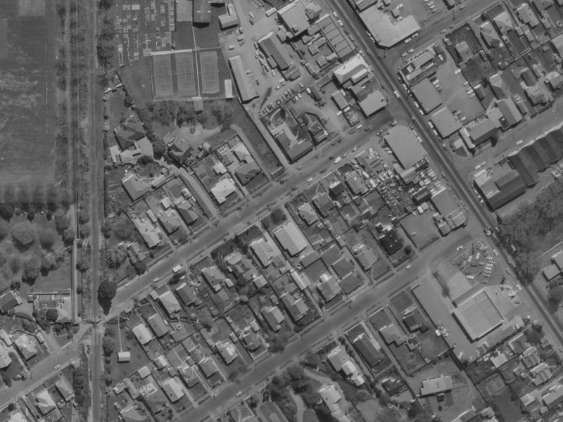 54B Bellvue Avenue from the air, 1970-1974