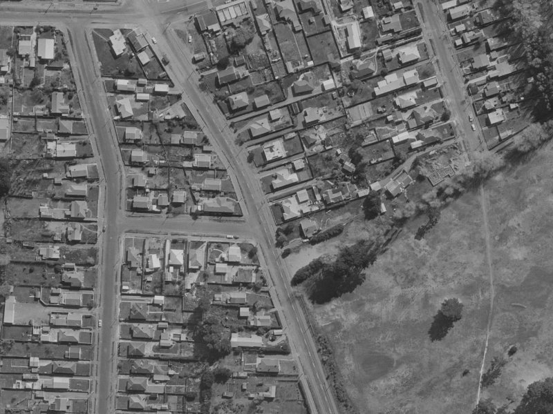 187 Keyes Road from the air, 1970-1974