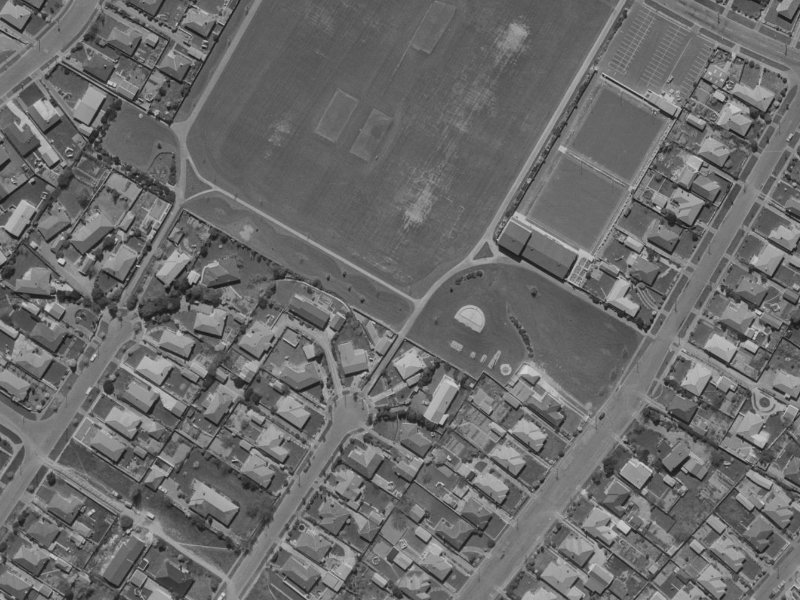 49 Torquay Place from the air, 1970-1974