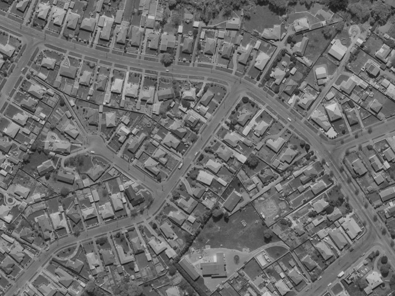 Condell Avenue from the air, 1970-1974