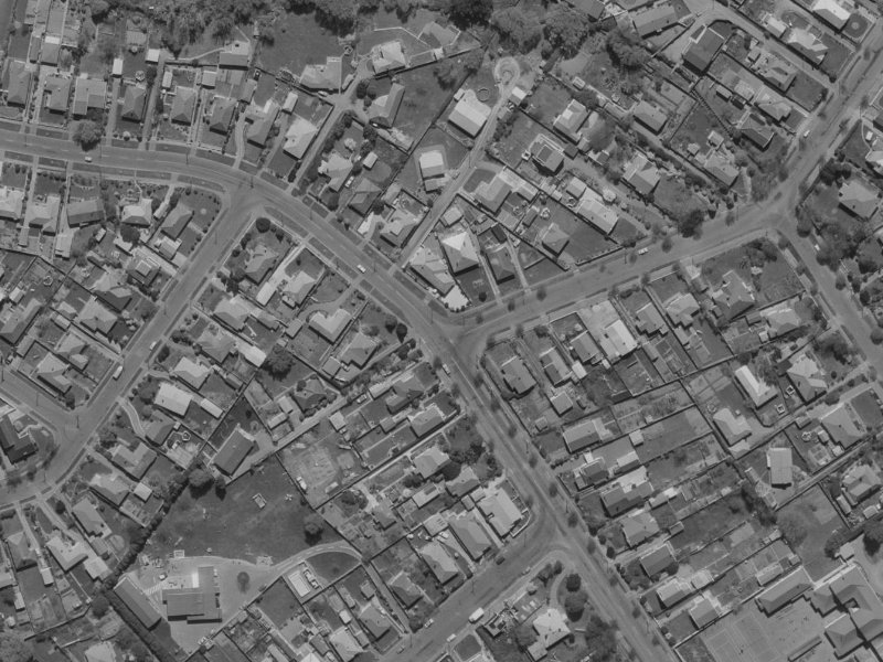 123A Condell Avenue from the air, 1970-1974