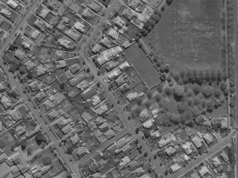 66 Saint James Avenue from the air, 1970-1974