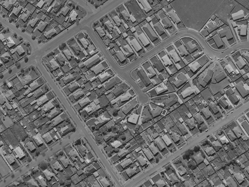 Dulles Place from the air, 1970-1974