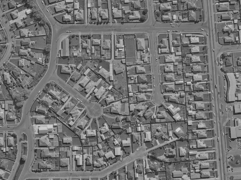 12A Voss Street from the air, 1970-1974
