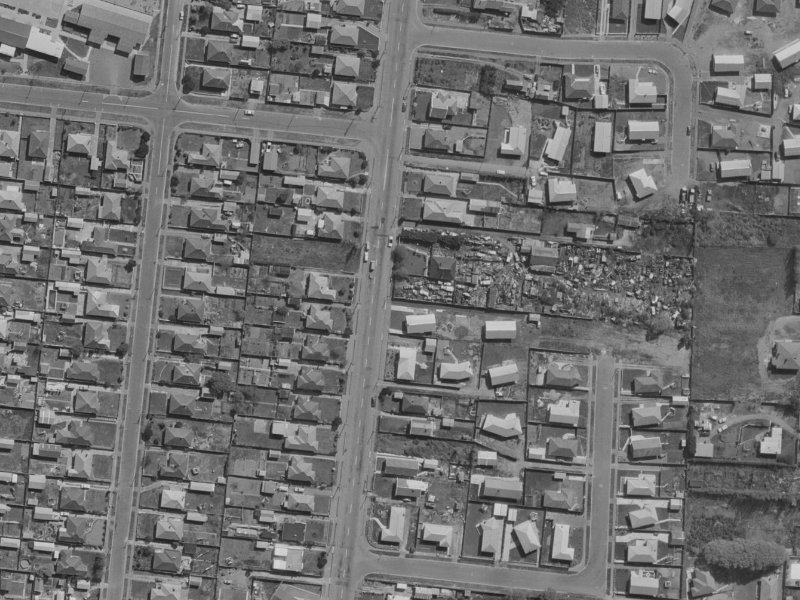 130 Bower Avenue from the air, 1970-1974