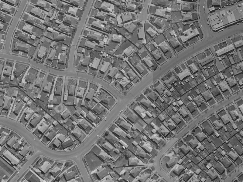 98 Kendal Avenue from the air, 1970-1974