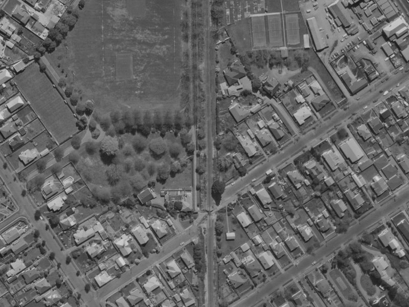 25 Bellvue Avenue from the air, 1970-1974