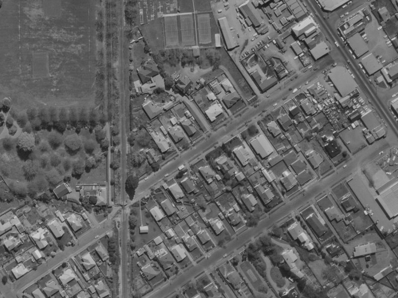 38A Bellvue Avenue from the air, 1970-1974