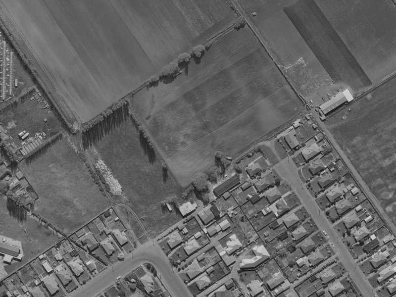 214 Rutland Street from the air, 1970-1974