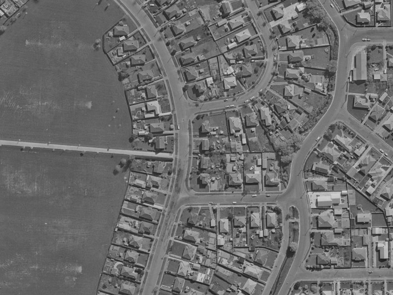 134 Emmett Street from the air, 1970-1974